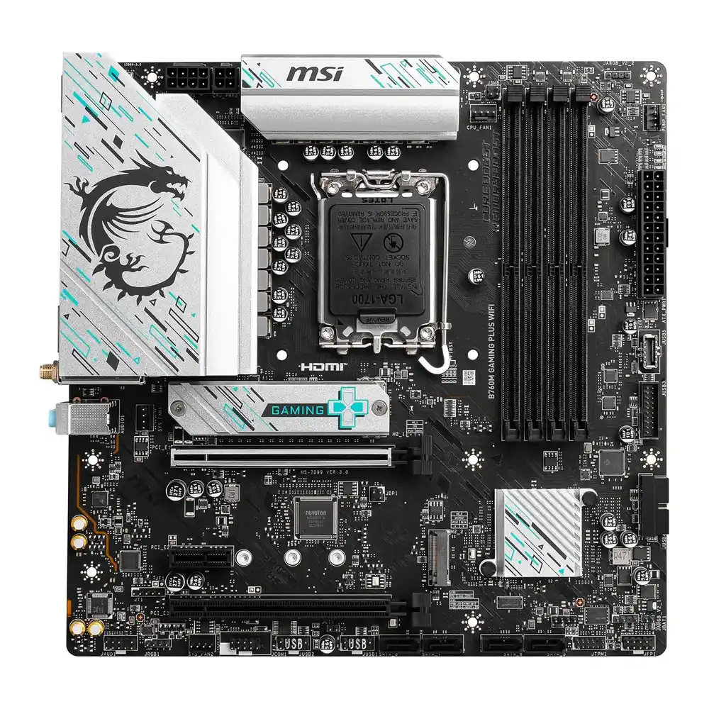 (image for) MSI Intel B760M GAMING PLUS WIFI DDR5 ATX Refurbished Motherboard